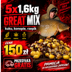 GREAT MIX 5x1,6kg - PRZESYŁKA GRATIS